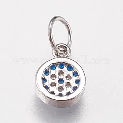 Ottone micro spianare fascino zirconi&nbsp;ZIRC-E145-07P