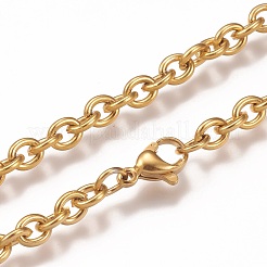 Cavigliere in acciaio inox 304 con catena a maglie&nbsp;AJEW-H100-01G