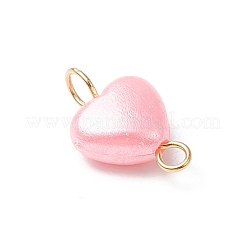 14 pz 14 stili ciondoli a forma di cuore in acrilico con perle finte&nbsp;PALLOY-JF03916