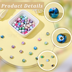 60 pz perline acriliche stampate&nbsp;MACR-PA0001-71