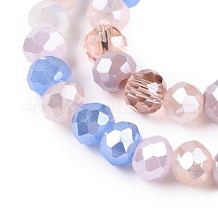 Chapelets de perles en verre électroplaqué&nbsp;GLAA-T023-B16-05
