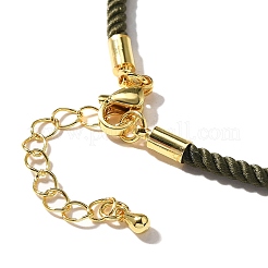 Fabrication de colliers en cordon de nylon Milan&nbsp;MAK-M028-01G-03