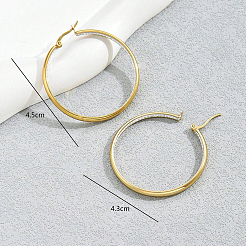 Pendientes de aro vintage de acero inoxidable&nbsp;ZA9910
