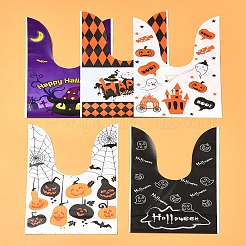 50 Stück 5 Arten Kaninchen geformte Plastiktüten für Halloween-Süßigkeiten&nbsp;ABAG-FS0001-08A