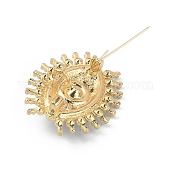 Brosche aus Strass mit bösem Blick und Imitationsperle&nbsp;JEWB-WH0029-26G