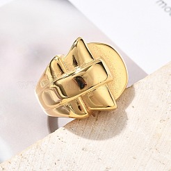 Anillos de dedo de acero inoxidable 304&nbsp;RJEW-Q012-15G