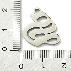Pendentifs en acier inoxydable 201 anti-ternissement&nbsp;STAS-B055-01P-S
