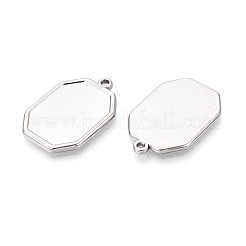 Cabochon-Fassungen für Anhänger aus Edelstahl 304&nbsp;STAS-N108-75P