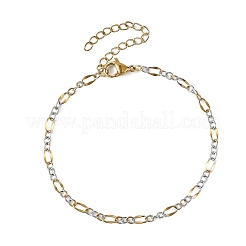 Set di bracciali con catene Figaro in acciaio inossidabile 304&nbsp;BJEW-JB14356-03