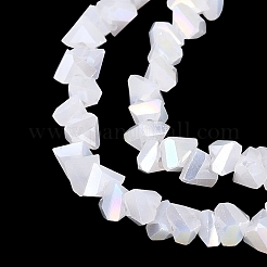 Perlas de vidrio de imitación de Jade imitación electrochapa&nbsp;EGLA-Q139-01A-B02