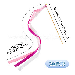 Zauberstäbe aus Polyesterbändern&nbsp;AJEW-TAC0006-31A