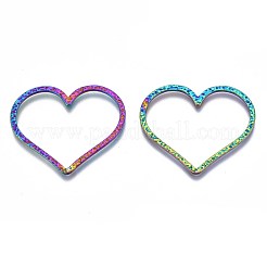 Verbindungsringe aus Edelstahl 201 in Regenbogenfarben&nbsp;STAS-S119-063