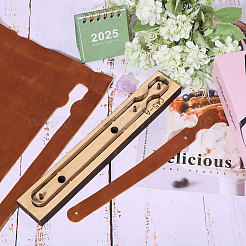 Moule de découpe en cuir en bois et en acier au carbone&nbsp;DIY-WH0622-221A