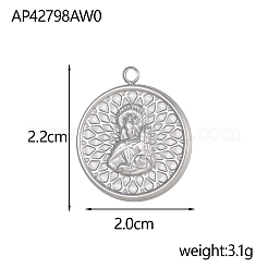 Colgantes de acero inoxidable 304&nbsp;STAS-OY002-22P