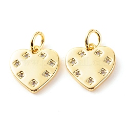 Pendentifs en laiton zircon cubique transparent&nbsp;ZIRC-P094-22G-RS