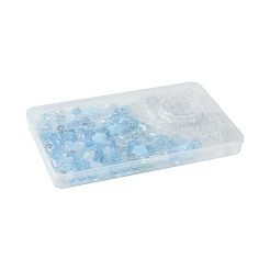 219 pièce de perles acryliques de 12 styles avec 1 rouleaux de fil élastique solide et extensible&nbsp;OACR-FS0001-58