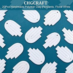 20 Stück handgefertigte Polymerton-Anhänger&nbsp;CLAY-CA0001-18
