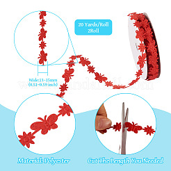 Garniture en dentelle de polyester&nbsp;OCOR-TAC0016-18E