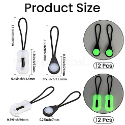24 pieza de accesorios de repuesto de TPU luminosos de 2 estilos&nbsp;FIND-CY0002-44