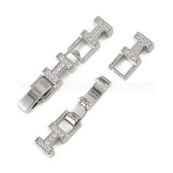 Klappverschlüsse aus Messing mit Mikropavé-Fassung und klaren Zirkonia&nbsp;XGRQ5K377-843P