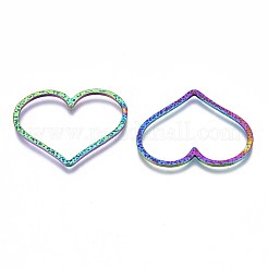 Anelli di collegamento in acciaio inossidabile 304 color arcobaleno con placcatura a cremagliera&nbsp;STAS-S119-099