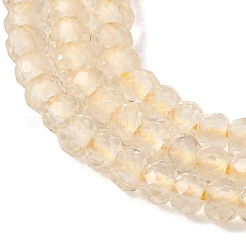 Brins de perles de quartz citron naturel chauffées&nbsp;GG-CBA4808-A01-01