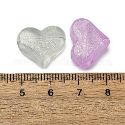 Leuchtende transparente Acrylperlen LACR-S001-14D