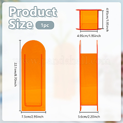 Vases rectangulaires en acrylique pour présenter des décorations&nbsp;AJEW-WH0816-557A