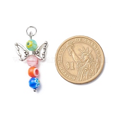 Colgantes de cristal del millefiori hecho a mano&nbsp;PALLOY-JF01886