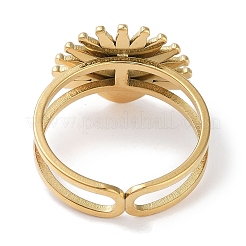 Ionenplattierung (IP) 304 Edelstahlring&nbsp;RJEW-B059-01G-01