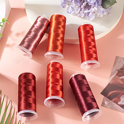 6 Rolle Veloursgarn in 6 Farben&nbsp;AJEW-TA0002-70A