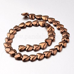 Electroplate non magnetici ematite sintetico fili di perline&nbsp;G-F300-22D-08