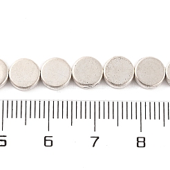 Ronds plats de style tibétain brins en alliage de perles&nbsp;X-TIBEB-O007-48-NR