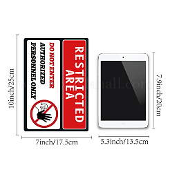 Wasserdichte Warnschild-Aufkleber aus PVC&nbsp;DIY-WH0237-009