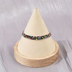 Bracciali a catena con strass in acciaio inossidabile 304 per donna&nbsp;BJEW-Z143-23P-01