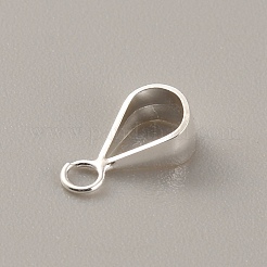 Fianzas de tubo de plata esterlina&nbsp;STER-WH0010-03S-02
