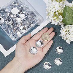 80 Stück Imitation Taiwan Acryl Strass Cabochons mit flacher Rückseite&nbsp;GACR-FG0001-09