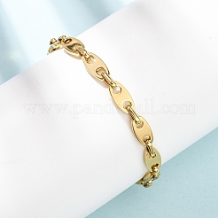 Bracelets à chaîne en acier inoxydable 304 en forme de grain de café pour femmes&nbsp;BJEW-F536-11G