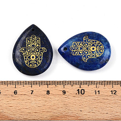 Natürliche Lapislazuli Anhänger&nbsp;G-N345-05B