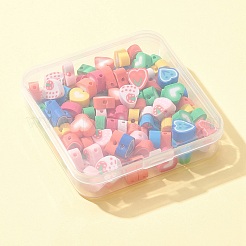 100 Stück handgefertigte Fimo-Perlen&nbsp;CLAY-FS0001-26