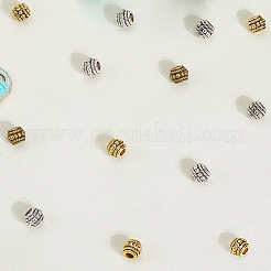 180 Stück 3 Stile tibetische Legierungsperlen&nbsp;TIBE-PA0001-01