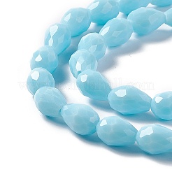 Sfaccettate perle di vetro fili&nbsp;LS-GLAA-E037-01G