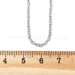 Cadena de cable de acero inoxidable 304 que no se deslustra para collar&nbsp;STAS-E052-61P-50cm