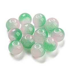 Zweifarbige Glasperlen zum Sprühen&nbsp;GLAA-L046-03