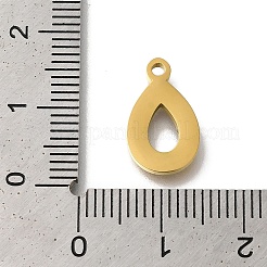 Ionenplattierung (IP) 304 Edelstahl manuelle Polieranhänger&nbsp;STAS-M059-01G-C01