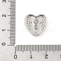 Micro latón allanan charms de la diapositiva de circonio cúbico&nbsp;ZIRC-I068-05P-A