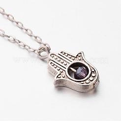 Colliers avec pendentif de style tibétain en alliage&nbsp;NJEW-JN01622