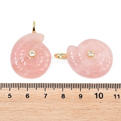 Ciondoli quazo rosa naturale&nbsp;G-H353-02G-02