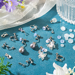 24 pièce de 3 styles de boucles d'oreilles à clip en acier inoxydable 316&nbsp;STAS-TA0006-31P