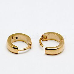 Mode 304 Edelstahl Huggie Creolen&nbsp;EJEW-G120-25B